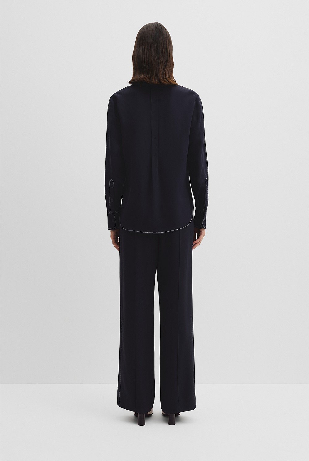Crepe Popover Shirt
