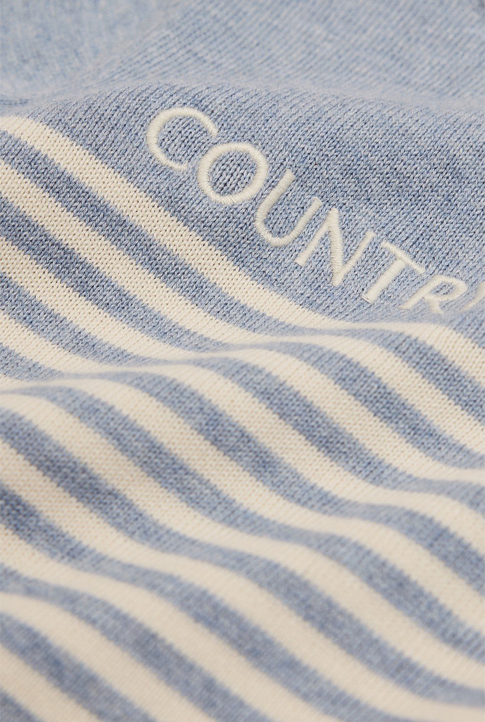 Organically Grown Cotton Stripe Logo Knit