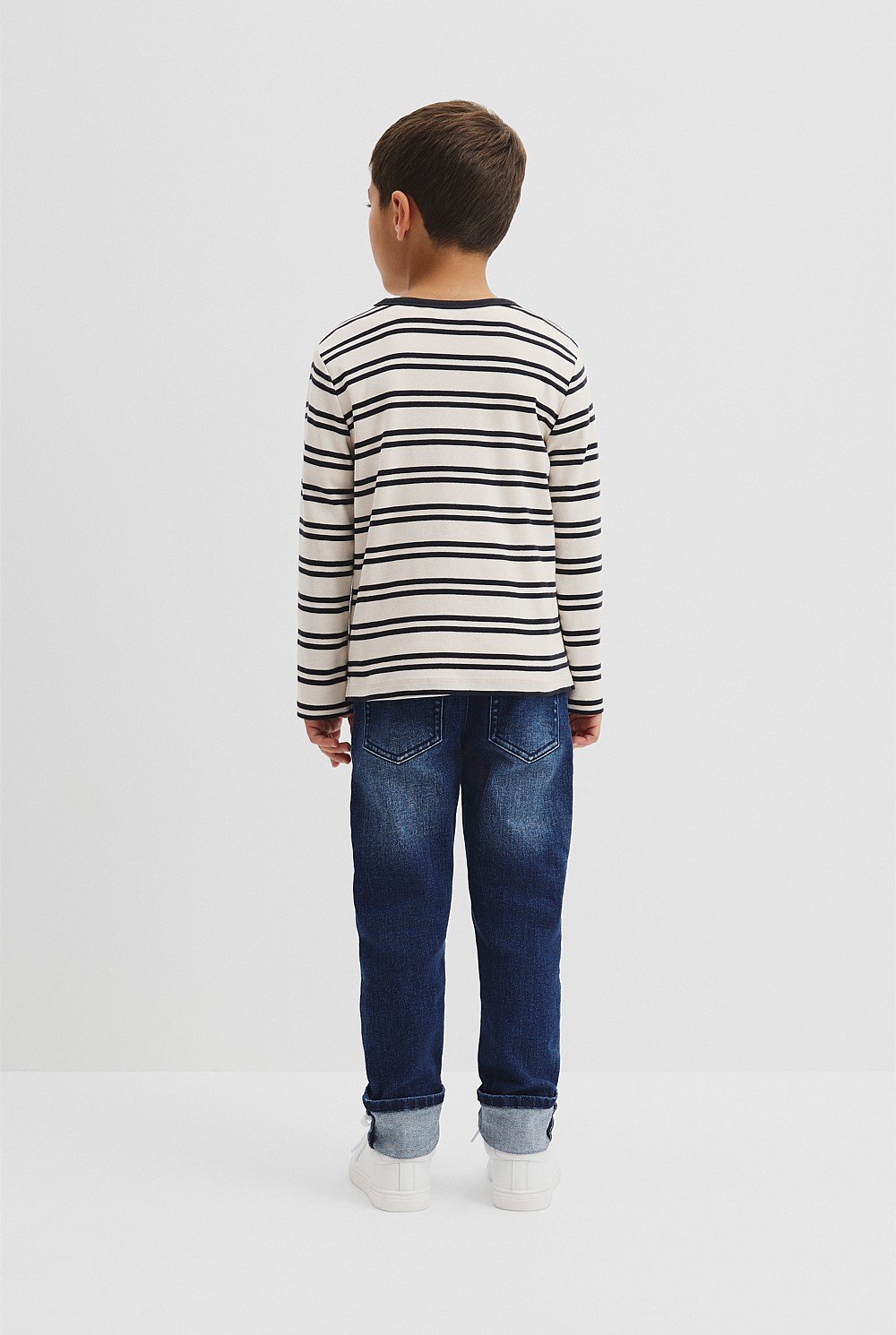 Organically Grown Cotton Long Sleeve Pocket T-Shirt