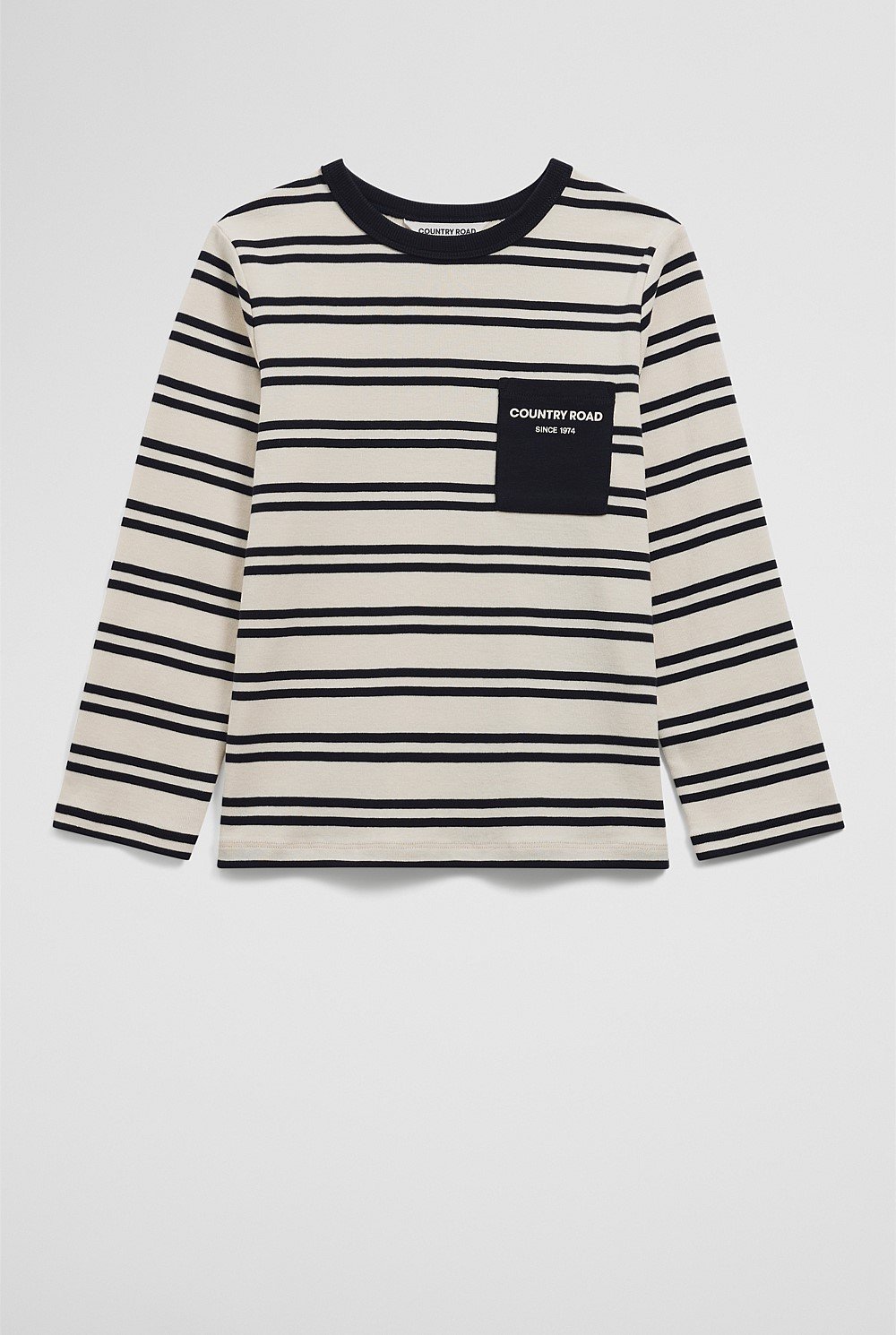 Organically Grown Cotton Long Sleeve Pocket T-Shirt