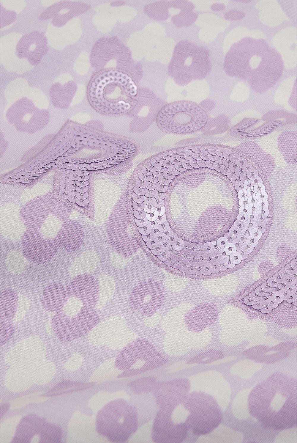 Organically Grown Cotton Sequin Logo T-Shirt
