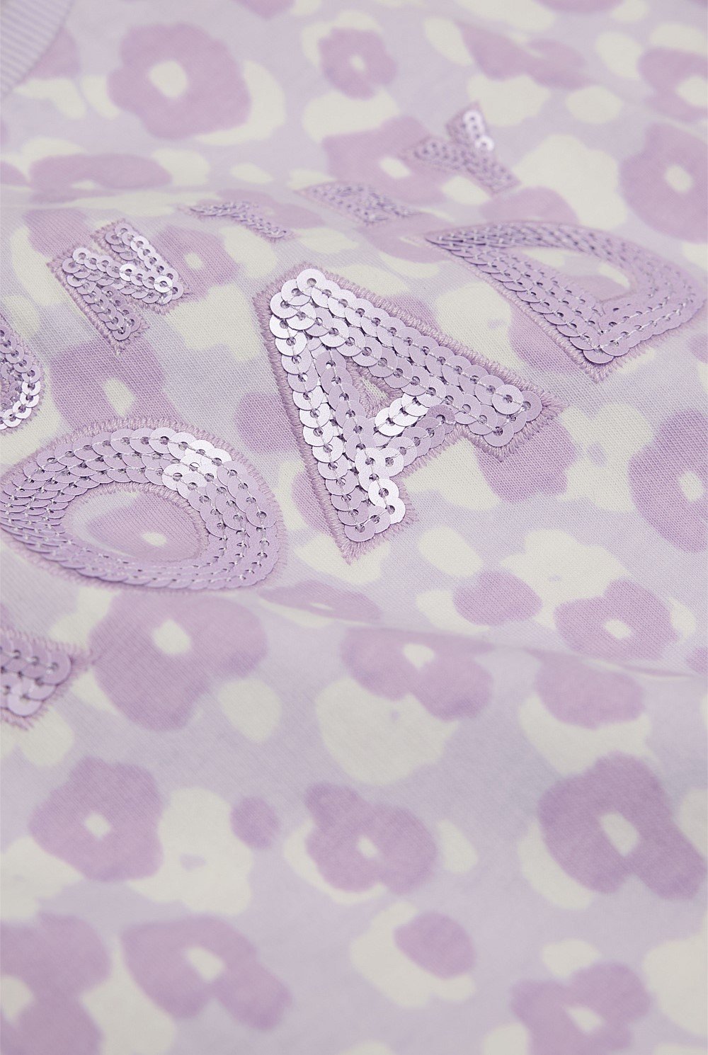 Organically Grown Cotton Sequin Logo T-Shirt