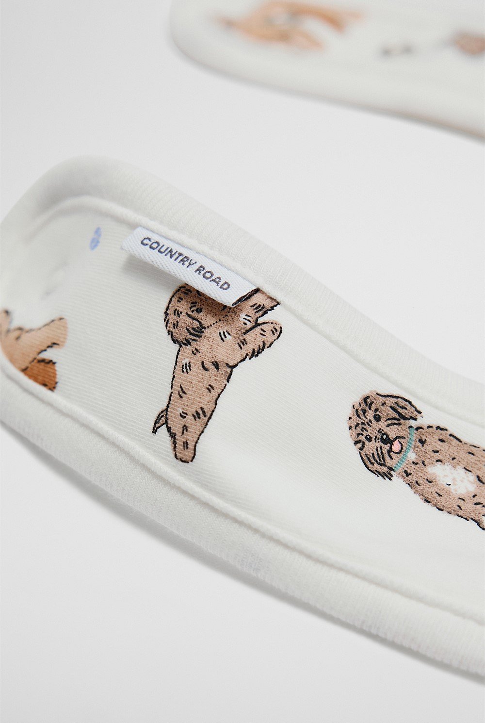 Organically Grown Cotton Dog Print Bib
