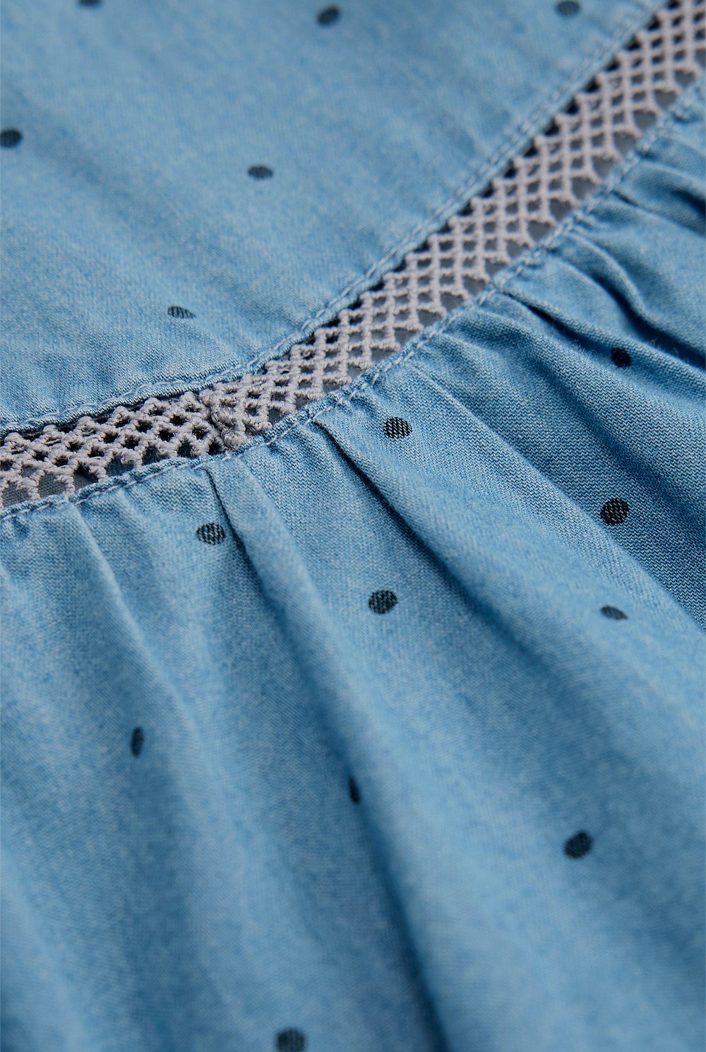 Organically Grown Cotton Blend Puff Sleeve Top