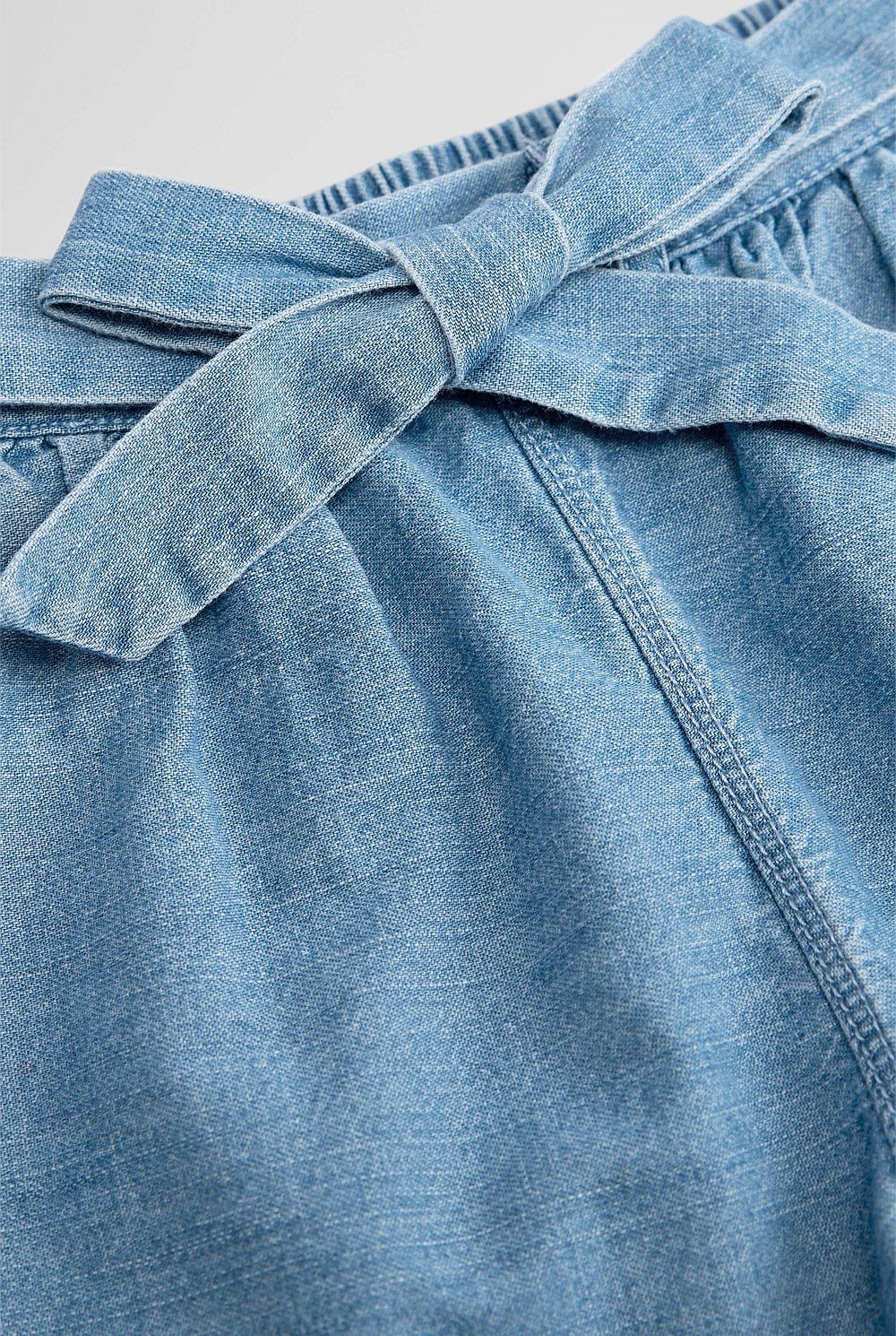 Organically Grown Cotton Denim Broderie Short