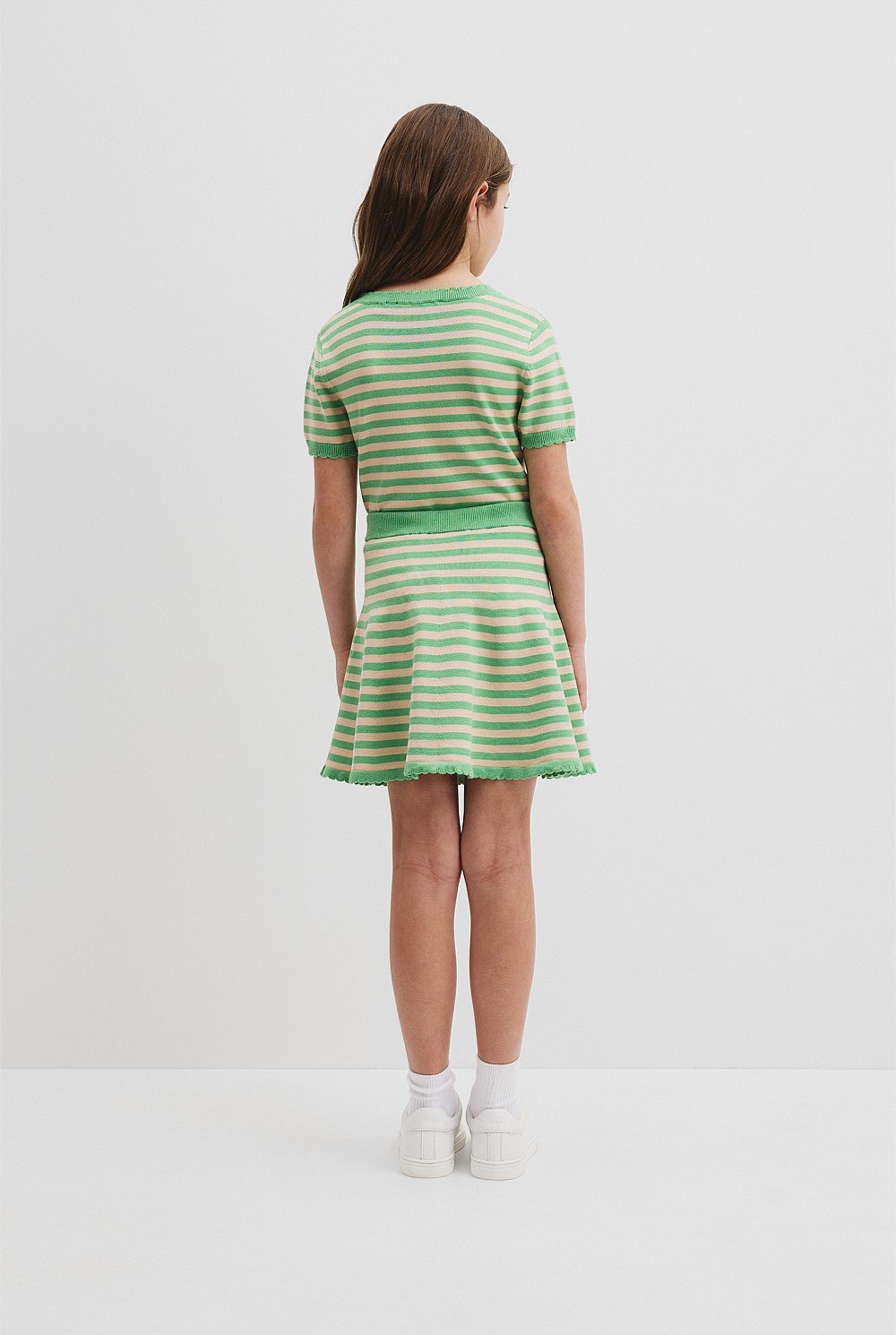 Stripe Knit Skirt