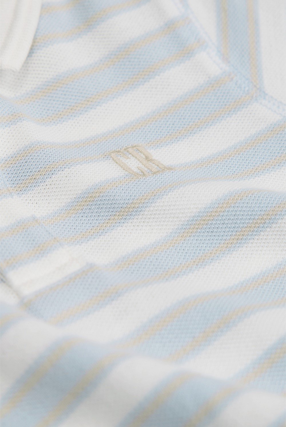Organically Grown Cotton Stripe Polo Bodysuit