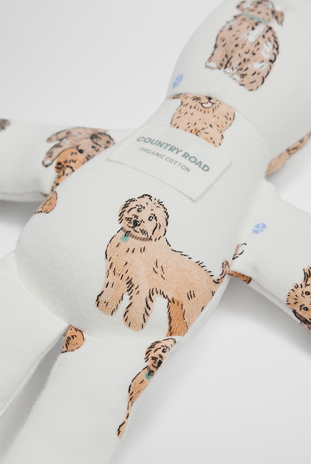 Organically Grown Cotton Dog Print Bunny