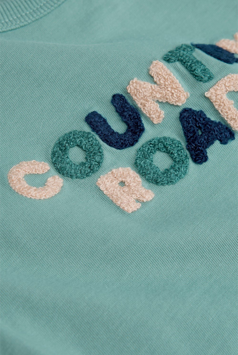 Organically Grown Cotton Boucle Logo T-Shirt