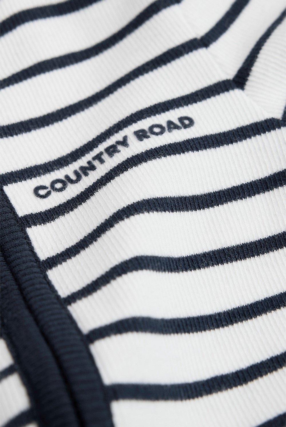 Organically Grown Cotton Stripe Rib Jumpsuit