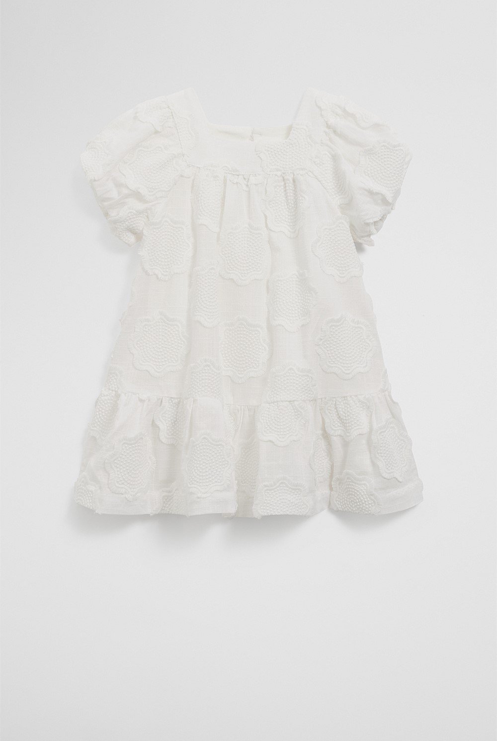 Organically Grown Cotton Embroidered Floral Dress