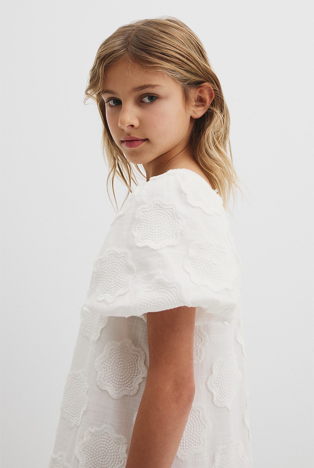 Embroidered Floral Mini Dress