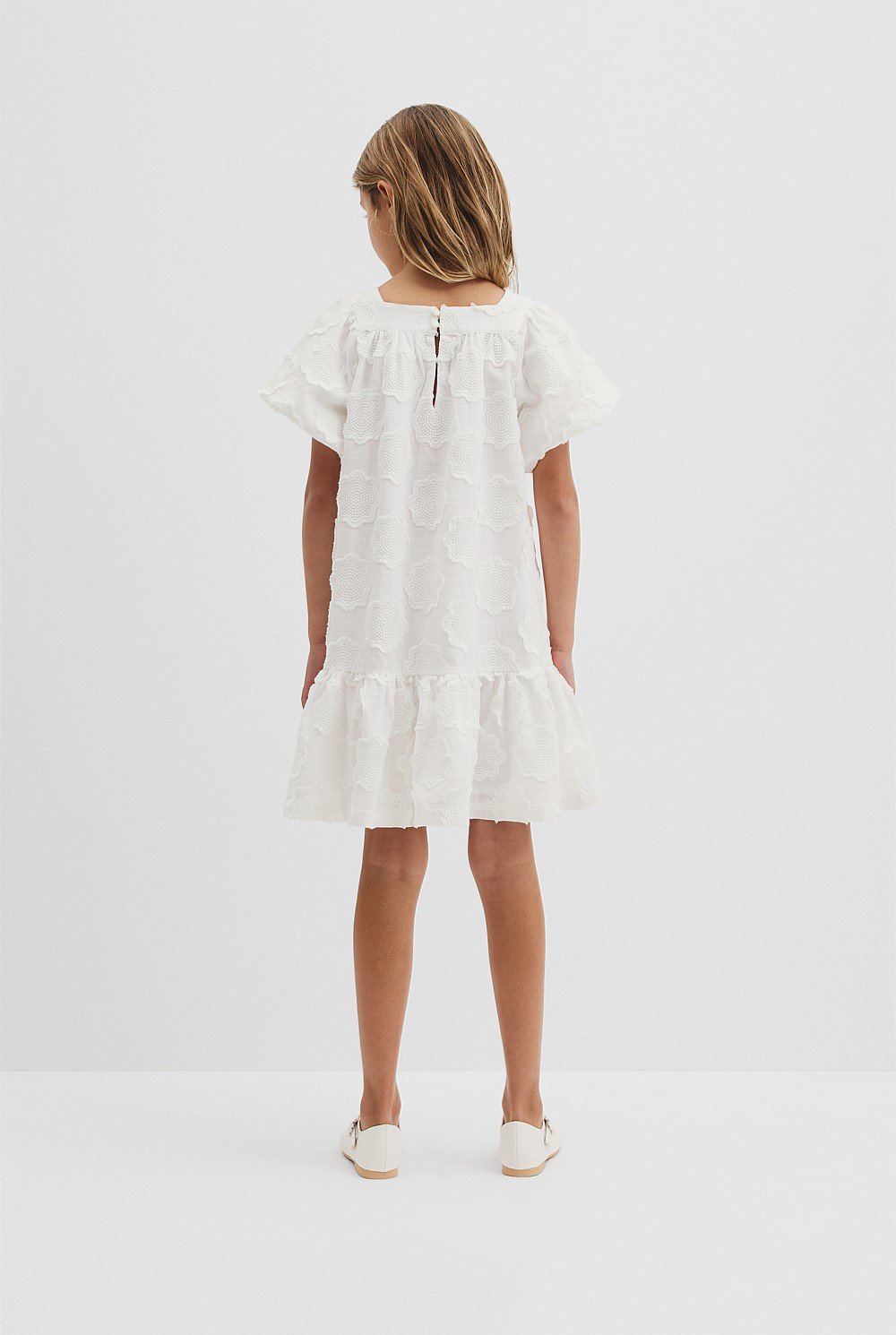 Embroidered Floral Mini Dress