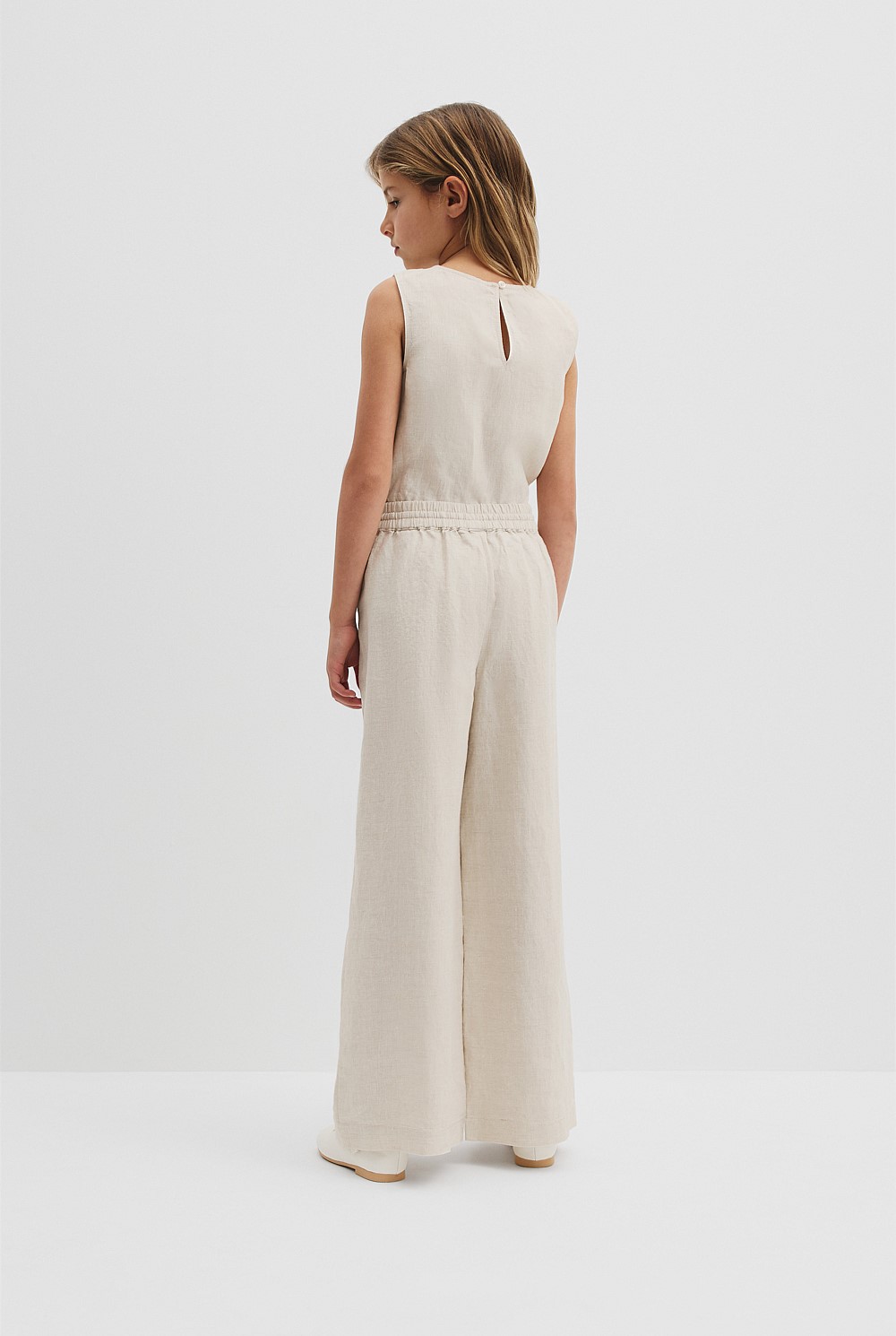 Organically Grown Linen Linen Pull On Pant