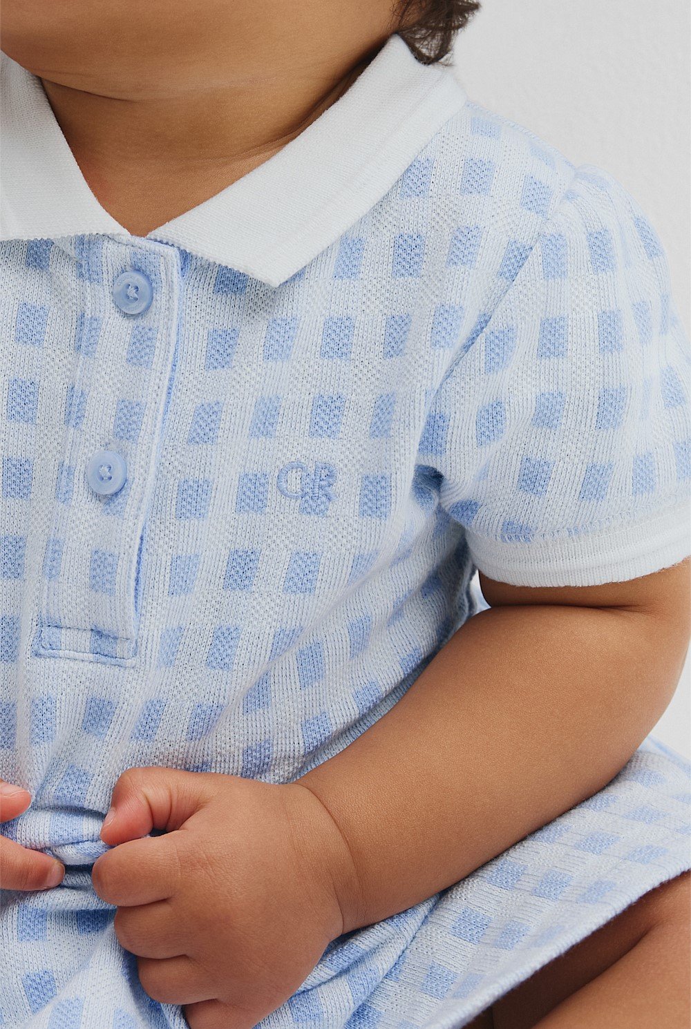 Organically Grown Cotton Polo Romper Dress