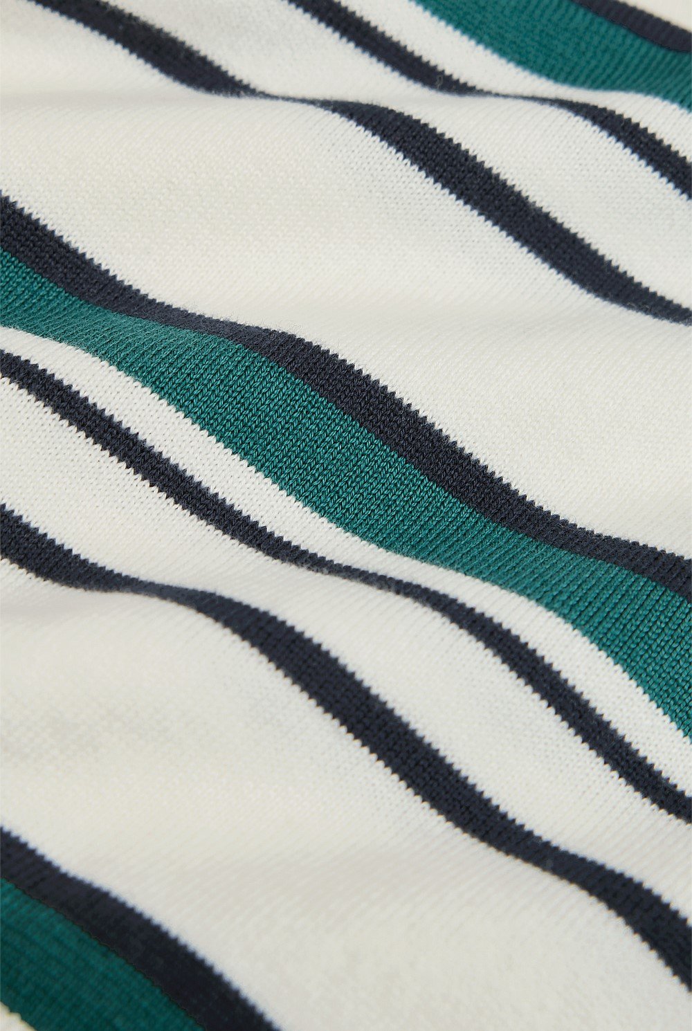 Organically Grown Cotton Stripe Knit Polo