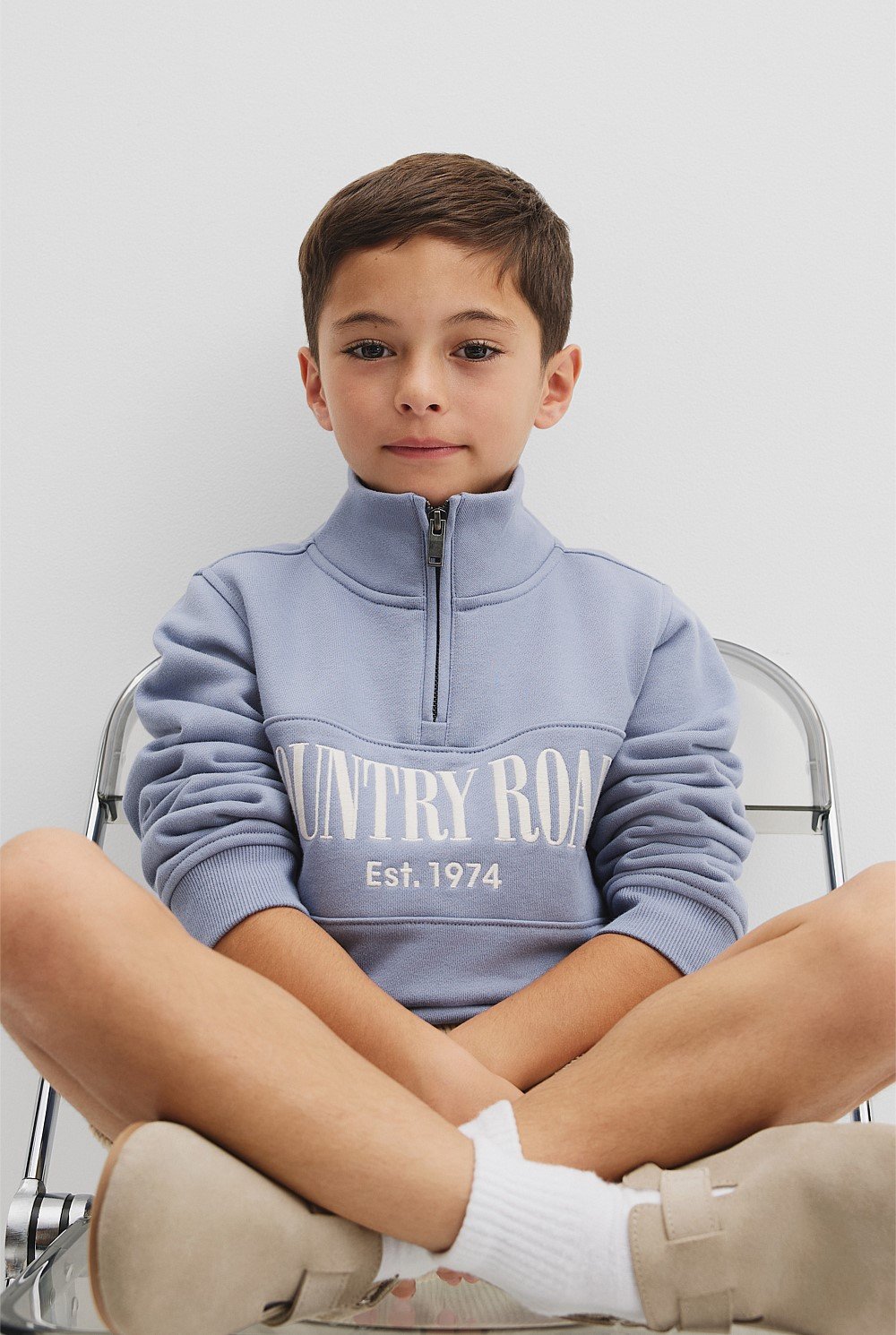 Verified Australian Cotton Heritage Half Zip Sweat