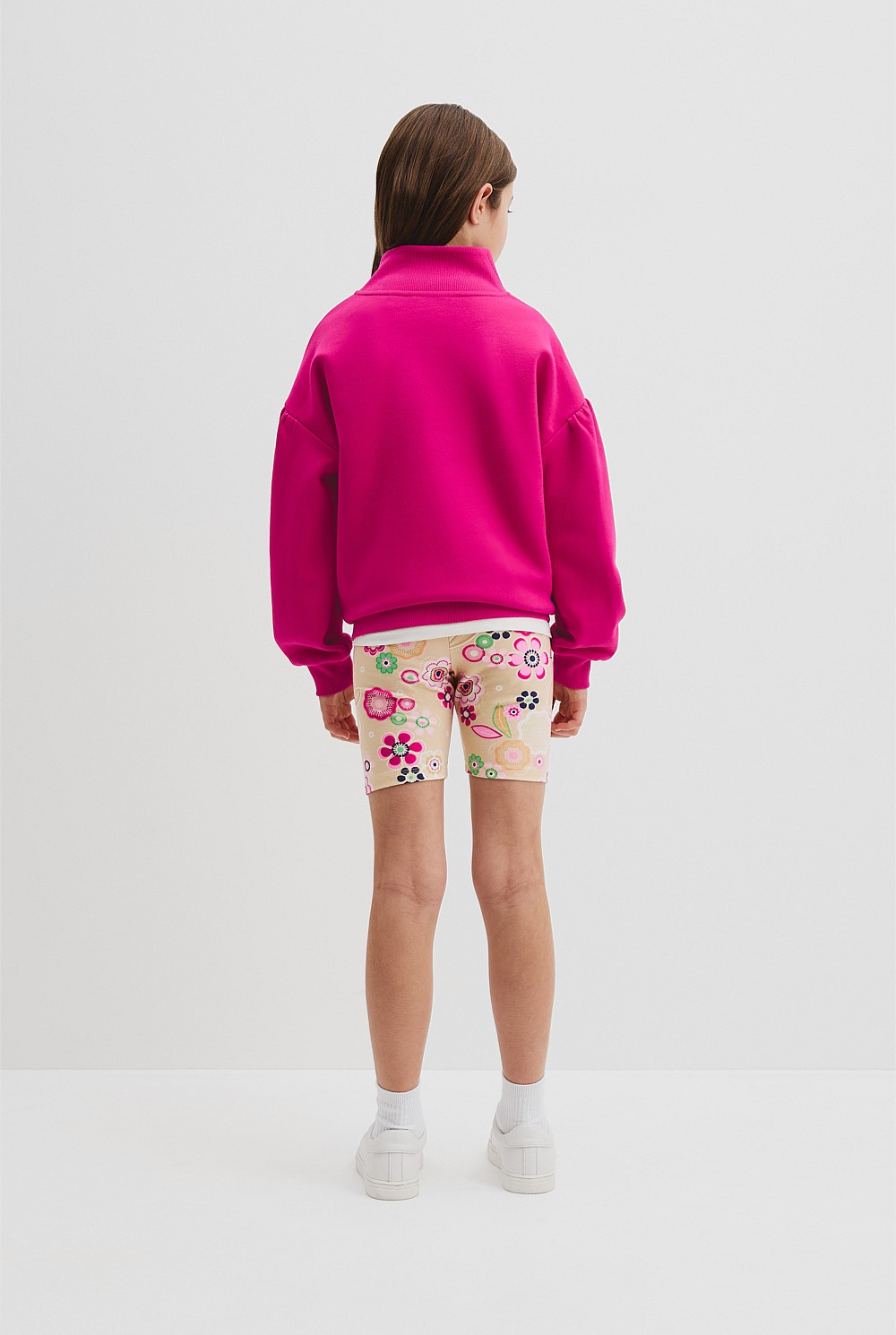 Australian Cotton Blend Sequin Half Zip Sweat