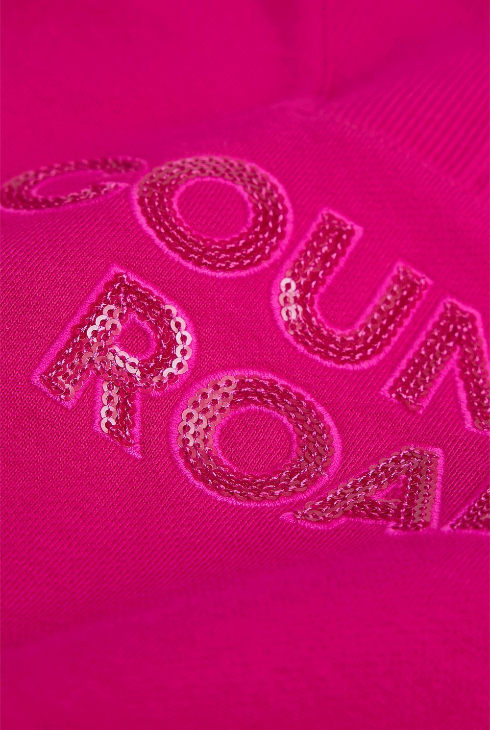 Australian Cotton Blend Sequin Half Zip Sweat