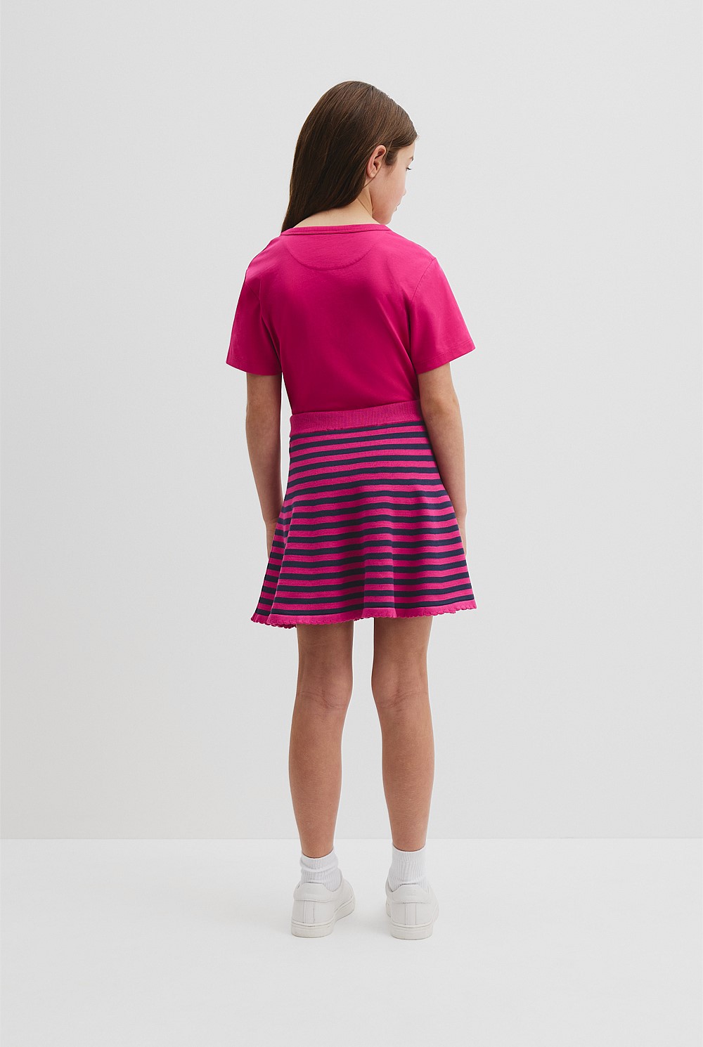 Stripe Knit Skirt