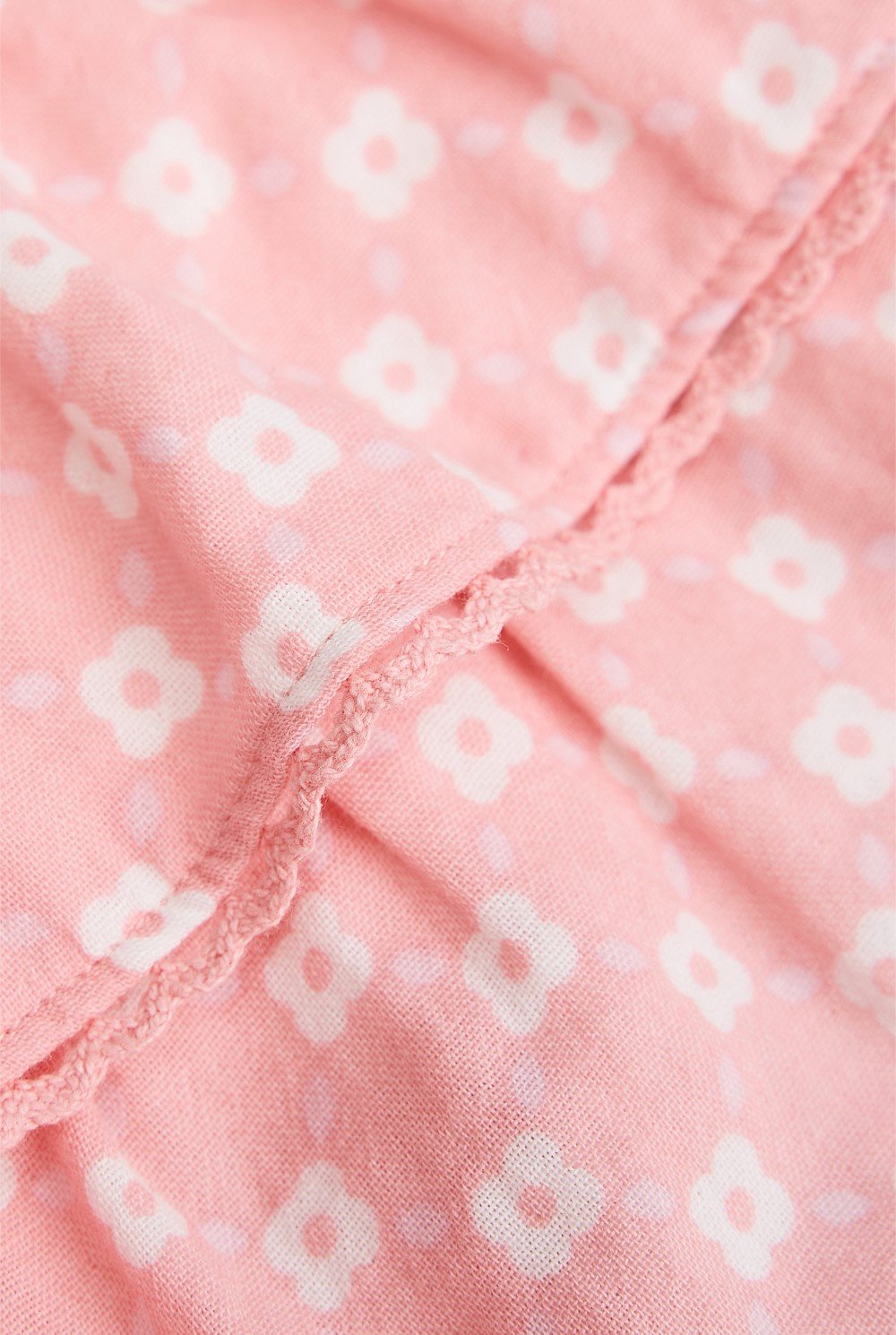 Organically Grown Cotton Tiered Romper Dress