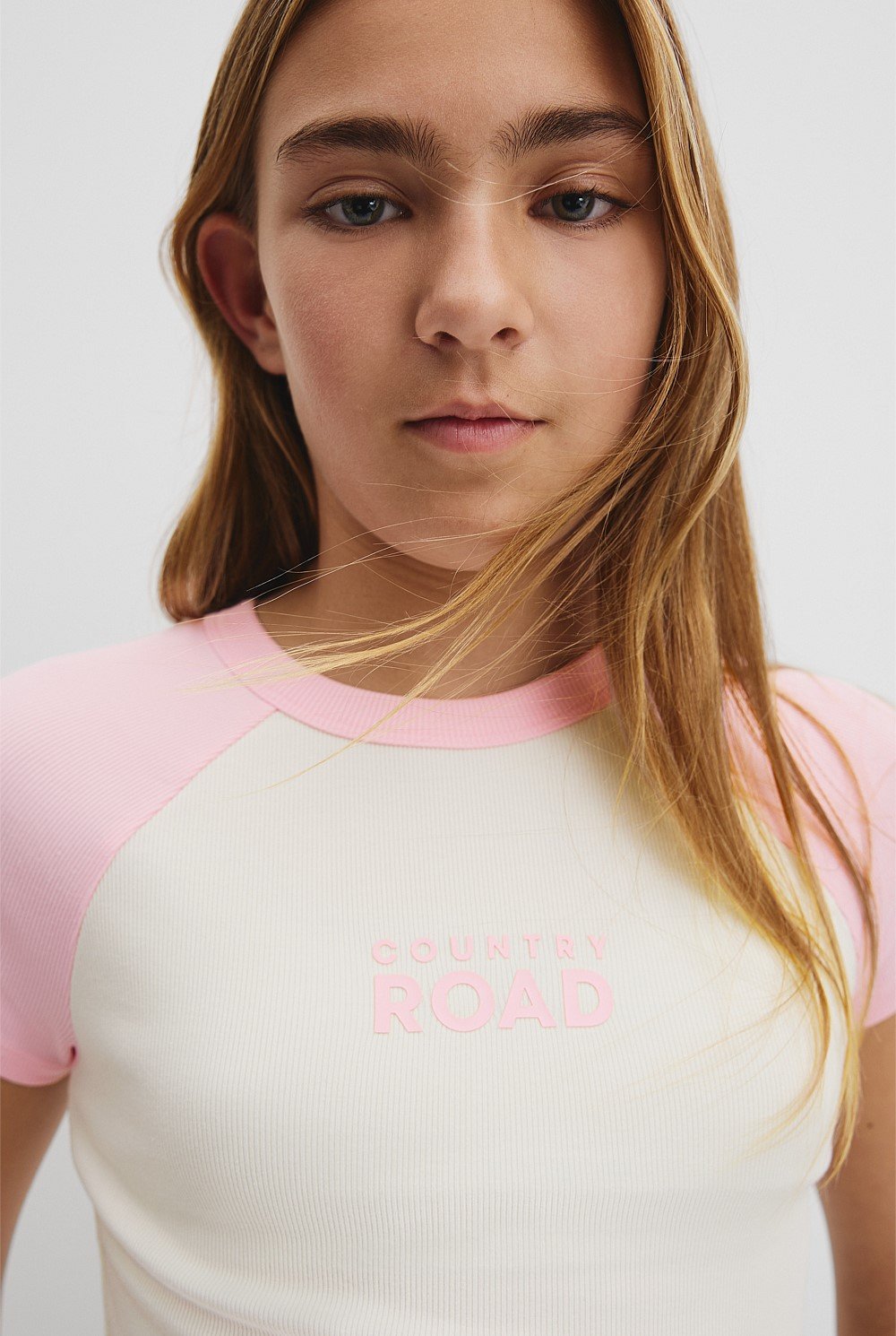 Teen Raglan Sleeve Logo T-Shirt