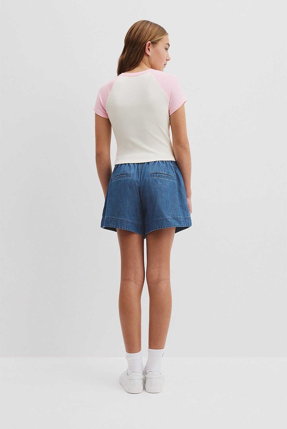 Teen Raglan Sleeve Logo T-Shirt