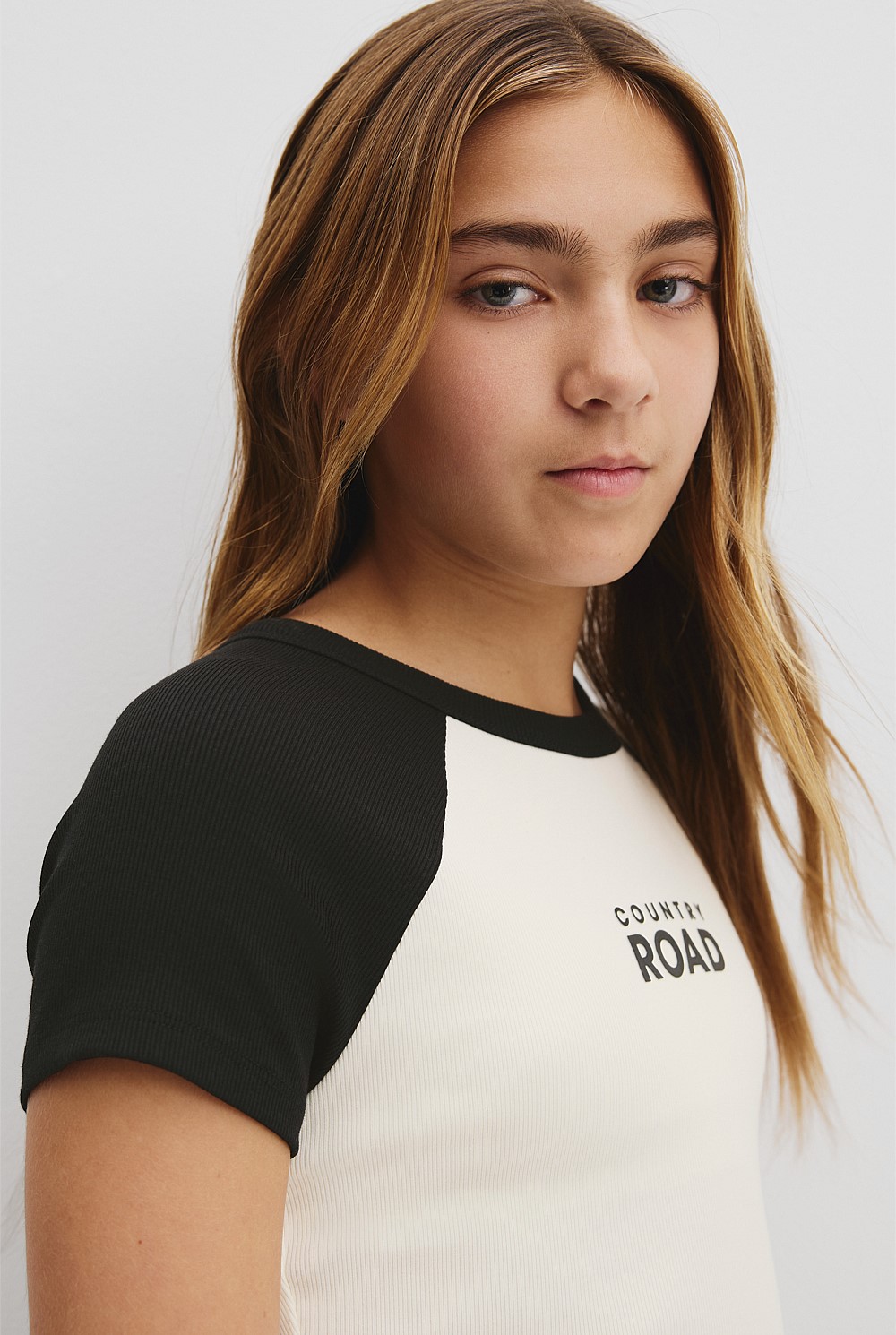 Teen Raglan Sleeve Logo T-Shirt