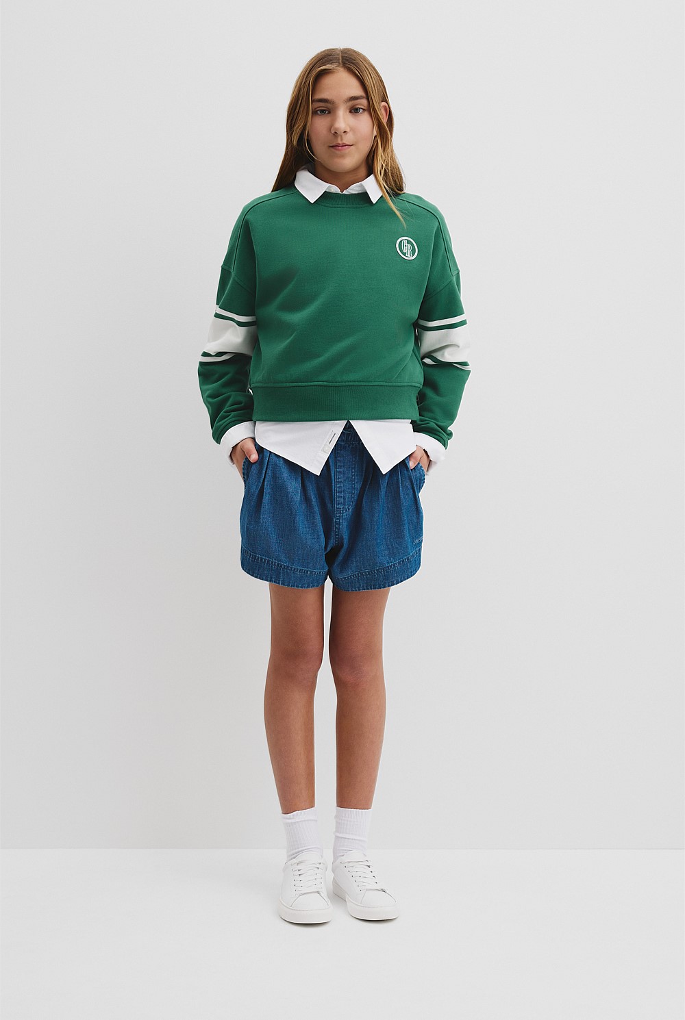 Teen Australian Cotton Varsity Sweat