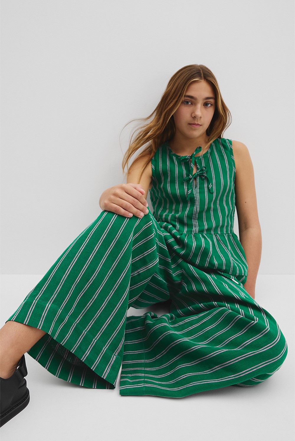 Teen Organically Grown Linen Pant