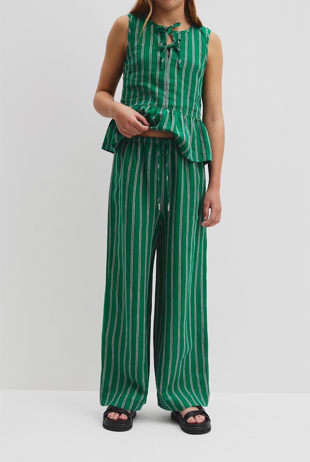Teen Organically Grown Linen Pant
