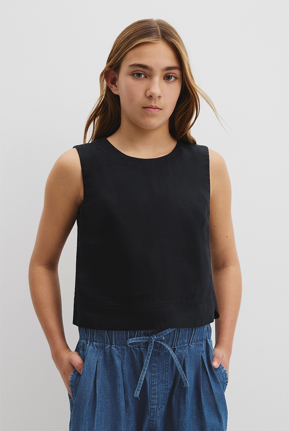 Teen Organically Grown Linen Tank