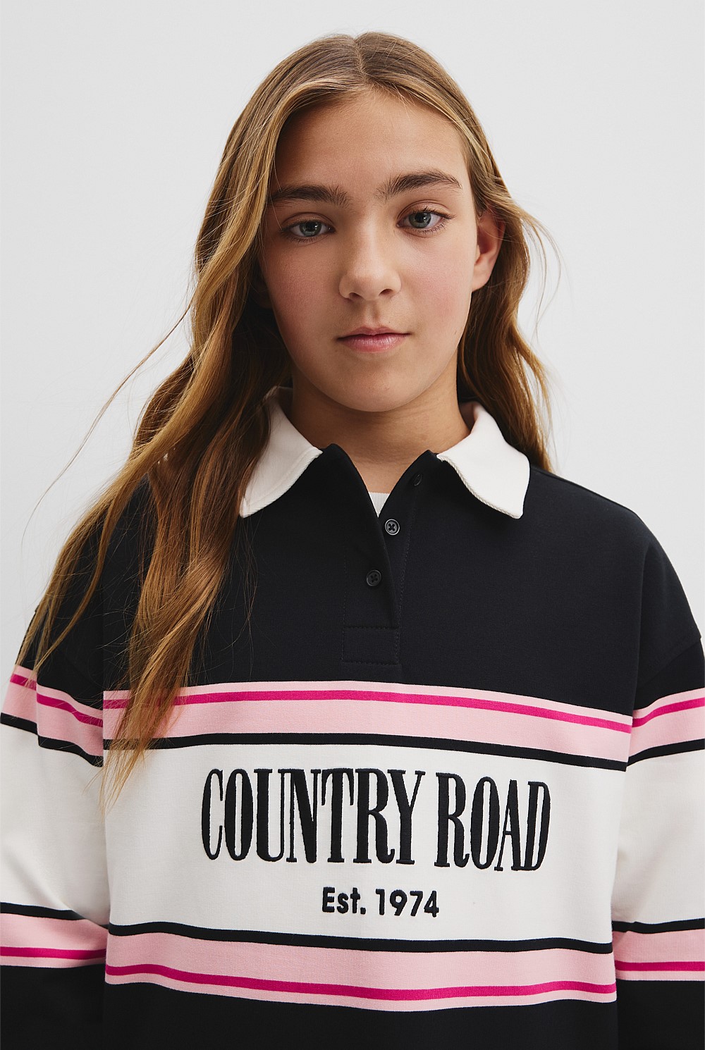 Teen Organically Grown Cotton Logo Rugby Dress