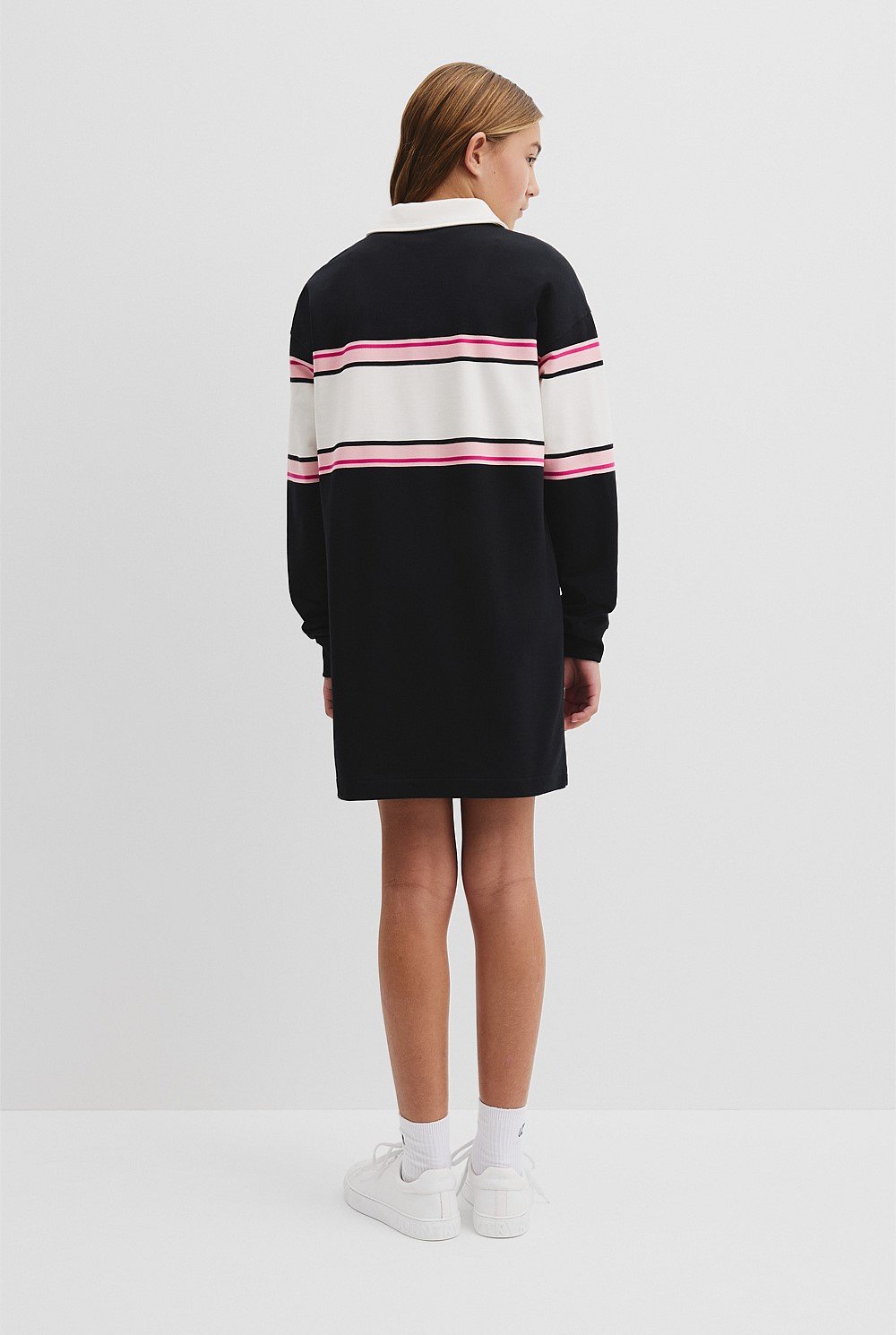Teen Organically Grown Cotton Logo Rugby Dress