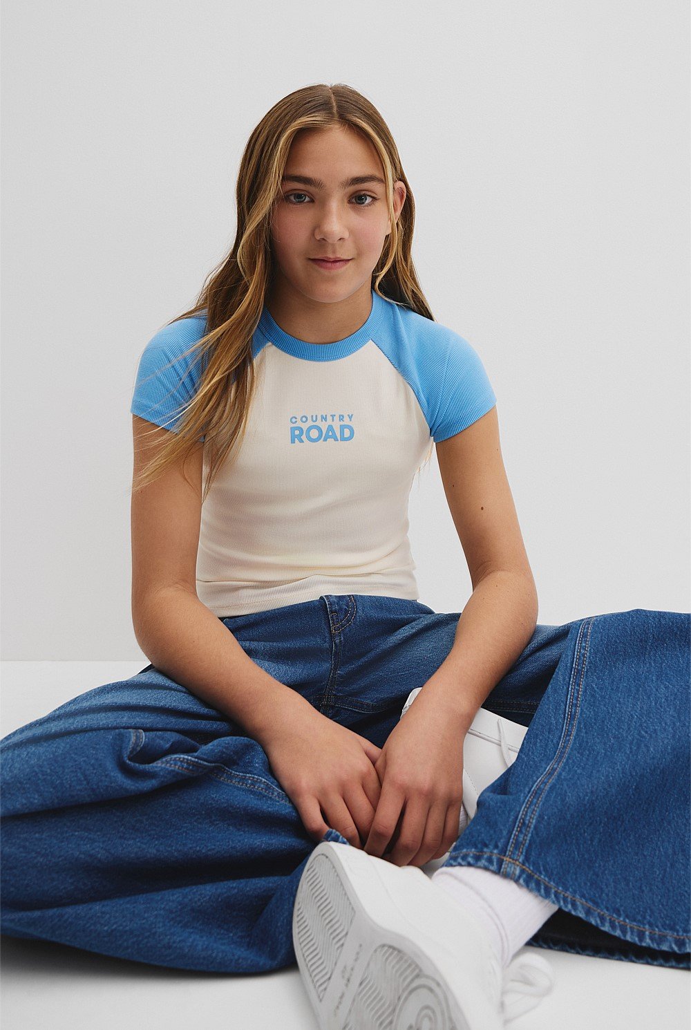 Teen Raglan Sleeve Logo T-Shirt