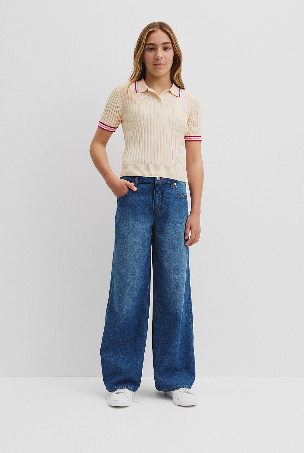 Teen Organically Grown Cotton Knit Polo
