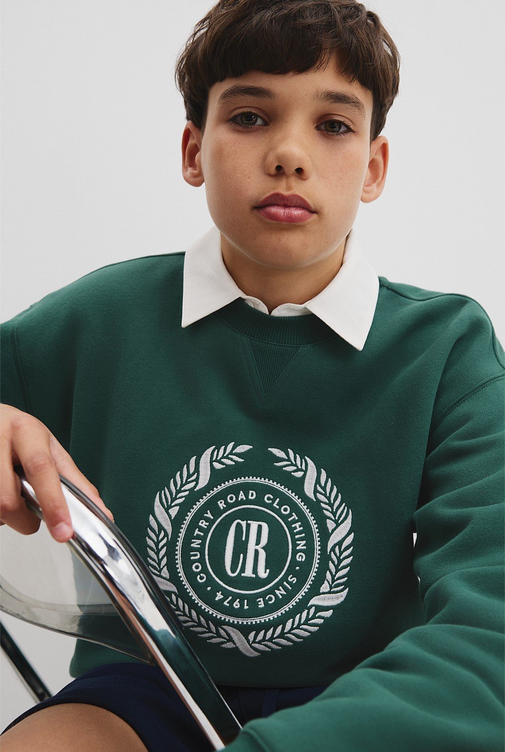 Teen Australian Cotton Logo Wreath Sweat
