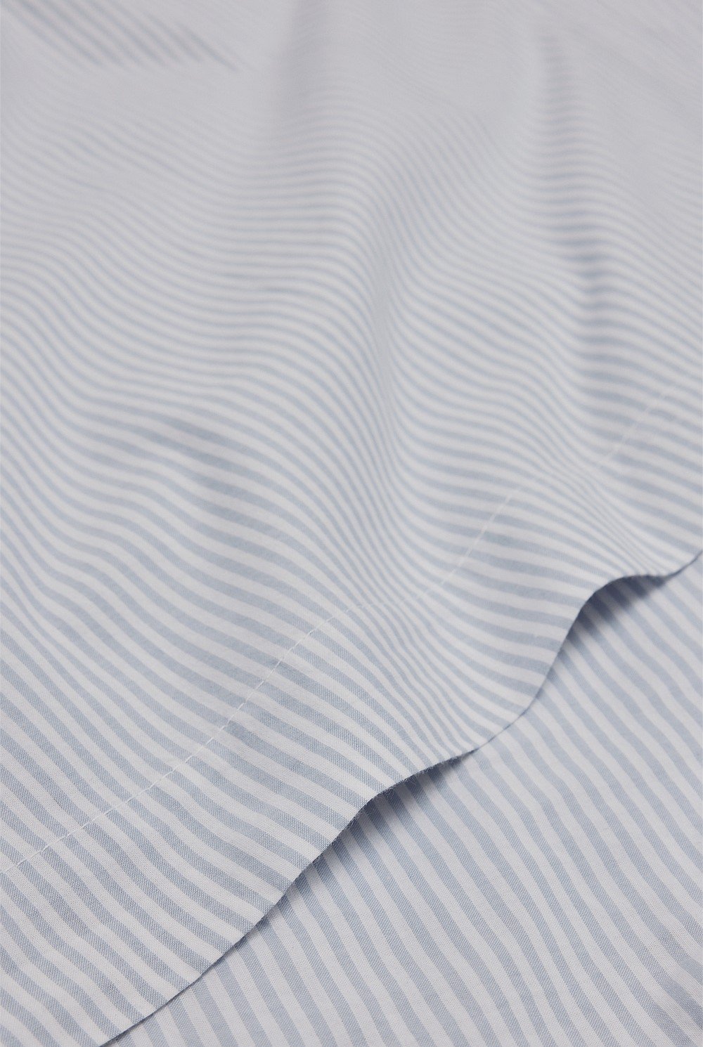 Brae Australian Cotton Stripe King Flat Sheet
