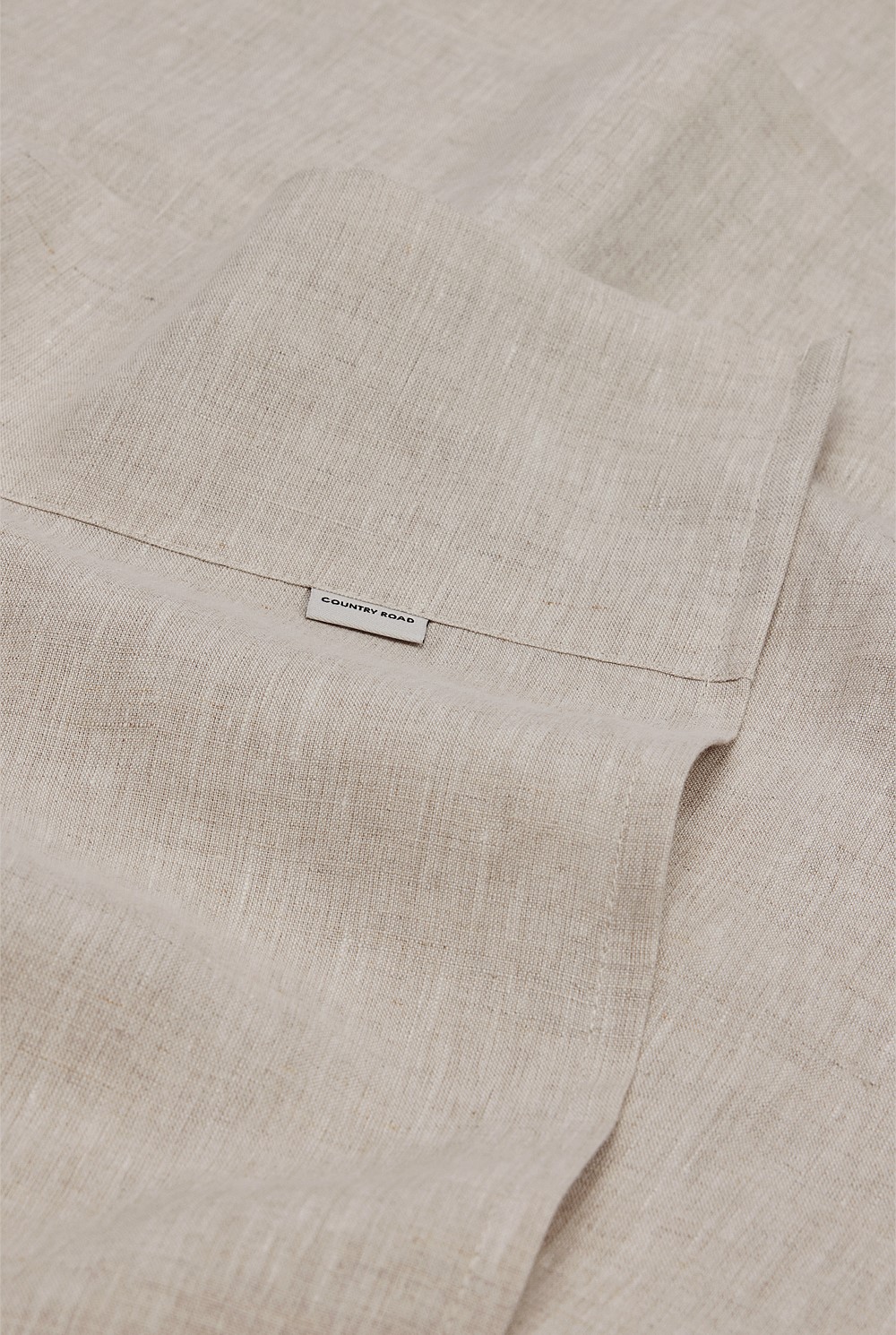 Skye Organically Grown Linen Queen Flat Sheet