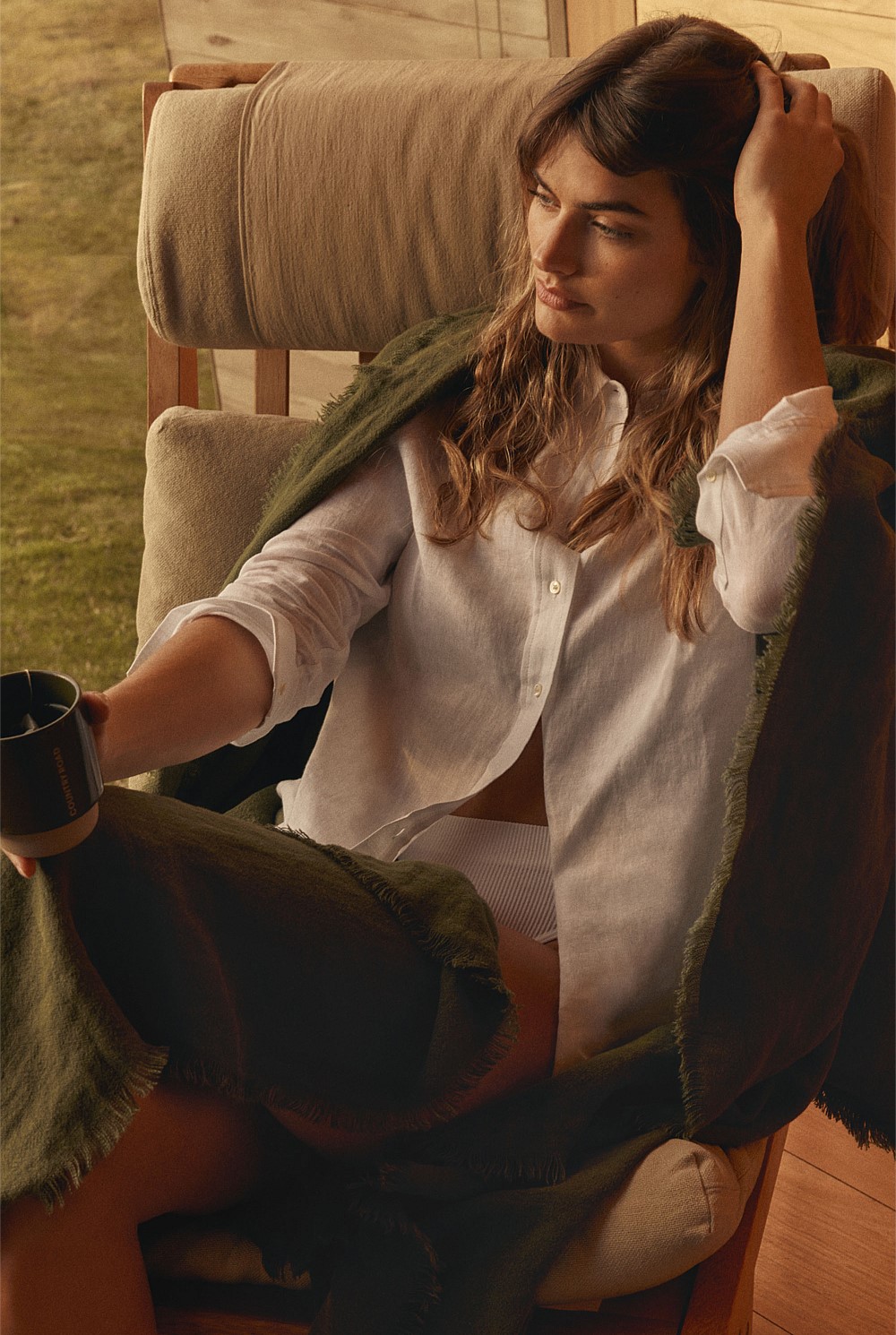 Grove Organically Grown Linen Throw