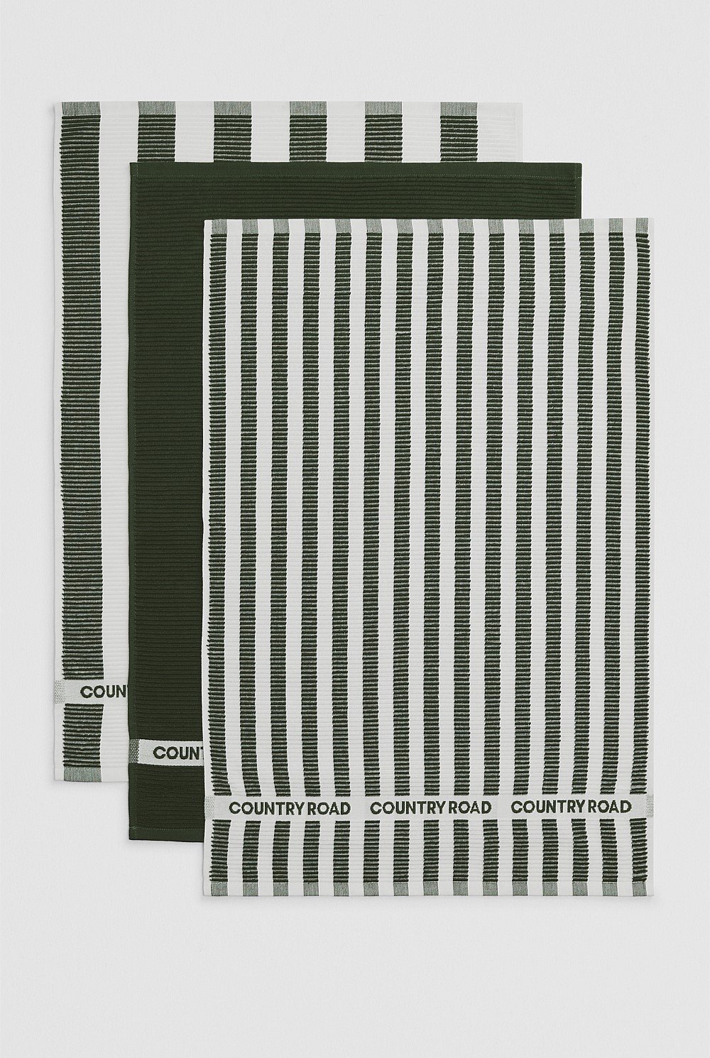 CR Stripe Verified Australian Cotton Tea Towel Pack of 3