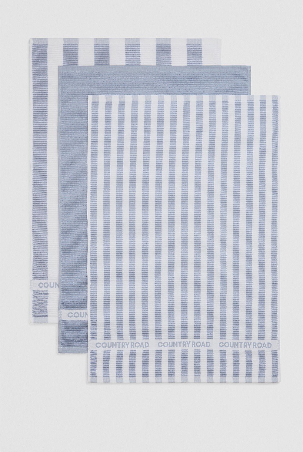 CR Stripe Verified Australian Cotton Tea Towel Pack of 3