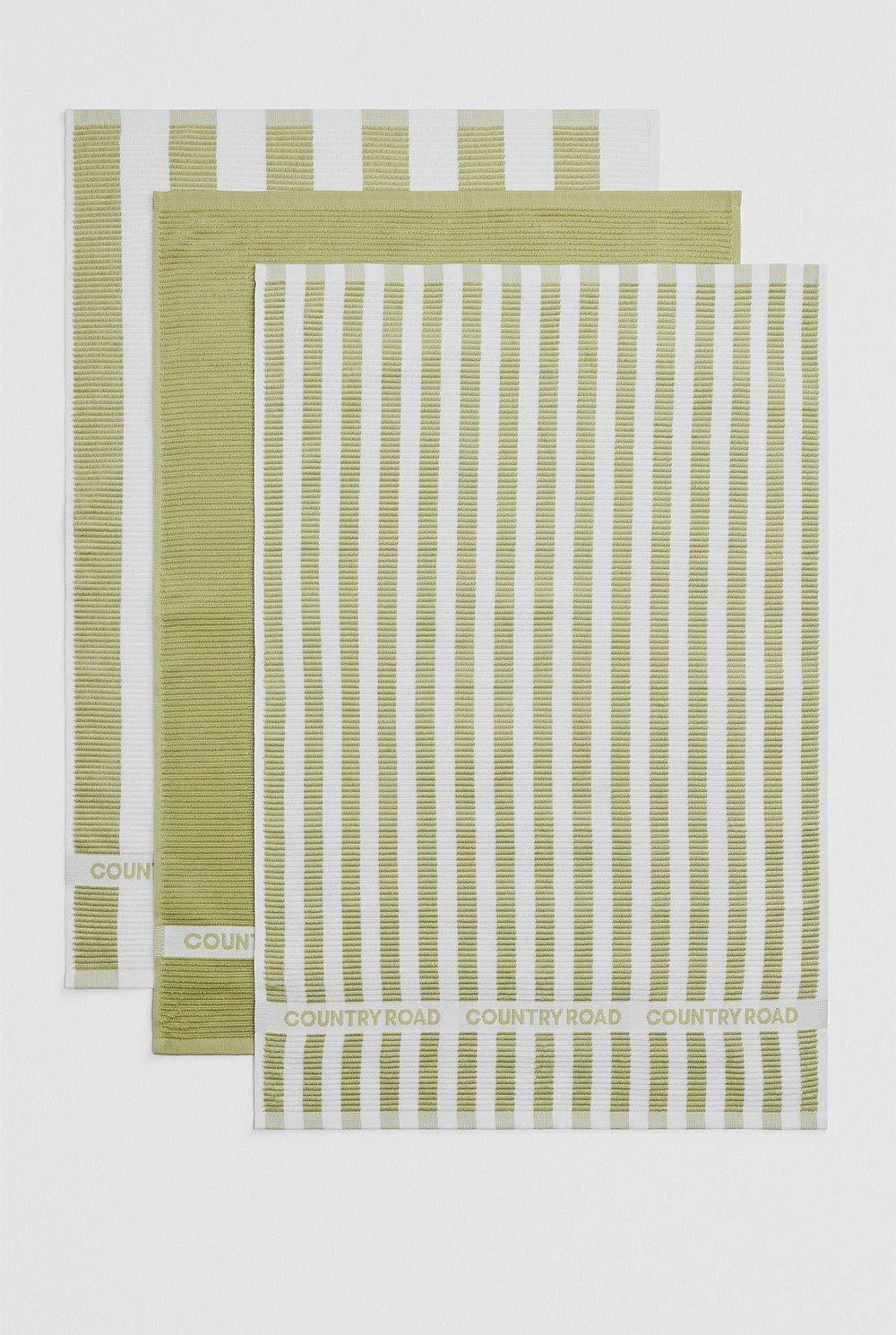 CR Stripe Verified Australian Cotton Tea Towel Pack of 3