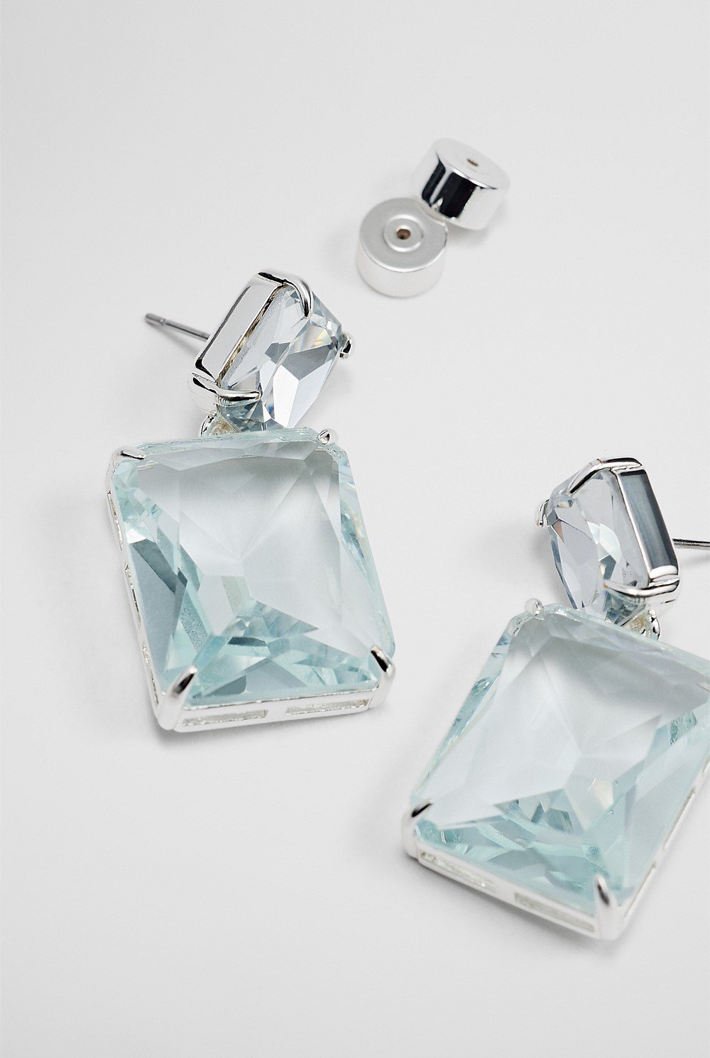 Crystal Drop Stud Earring
