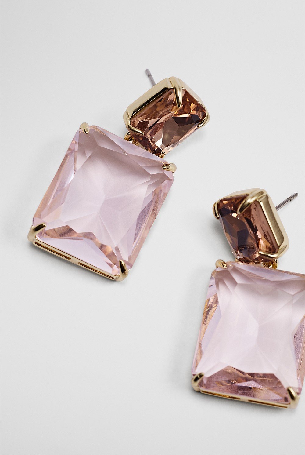 Crystal Drop Stud Earring