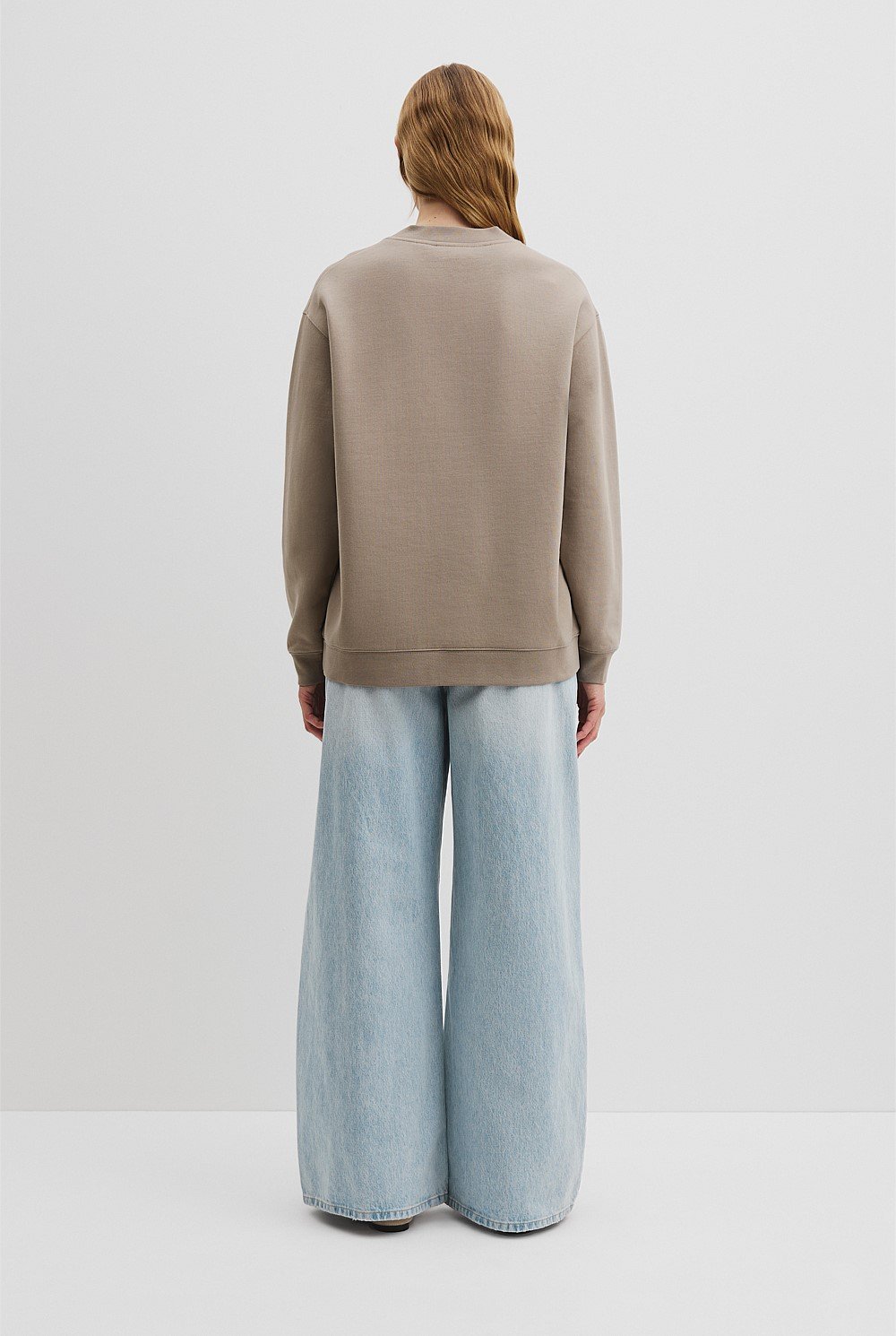 Australian Good Earth Cotton Monogram Sweat