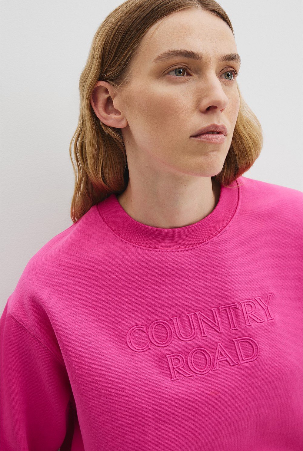 Australian Good Earth Cotton Monogram Sweat
