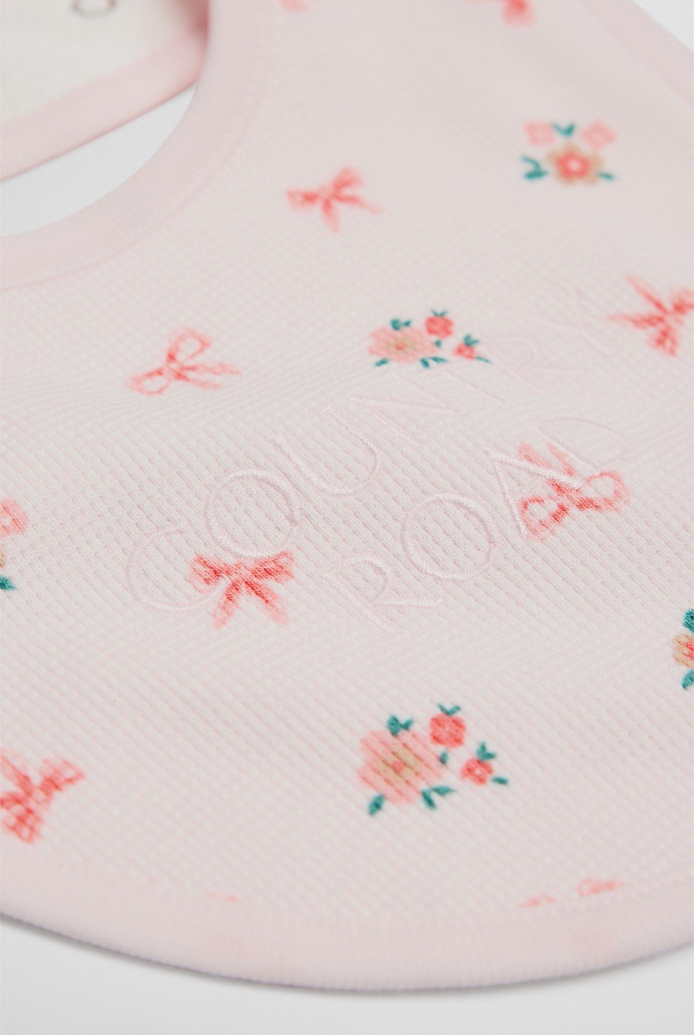 Organically Grown Cotton Waffle Bib