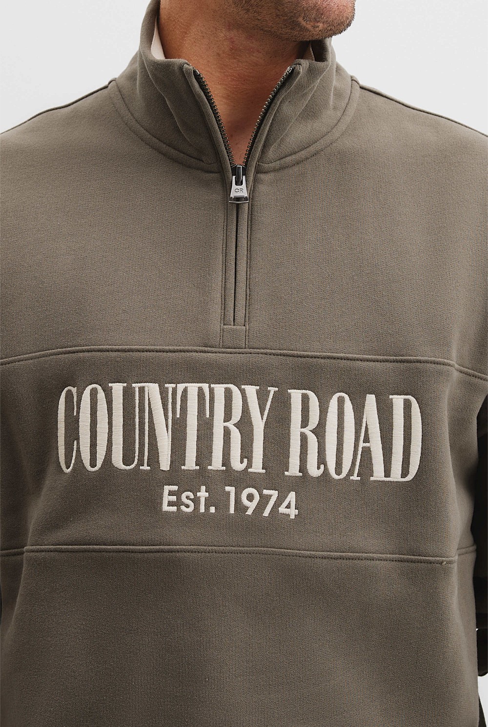 Verified Australian Cotton Half Zip Heritage Sweat