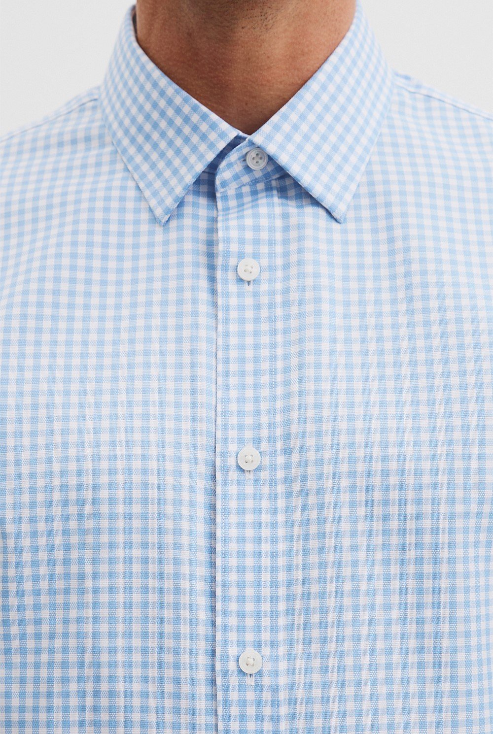 Regular Fit Check Travel Shirt